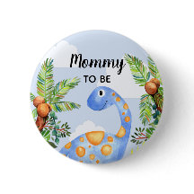 Boys Cute Jungle Dinosaur Mommy to Be Baby Shower