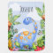Boys Cute Jungle Watercolor Dinosaur and Name