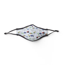 Boys Cute Transport Pattern Car Airplane Kids Premium Face Mask