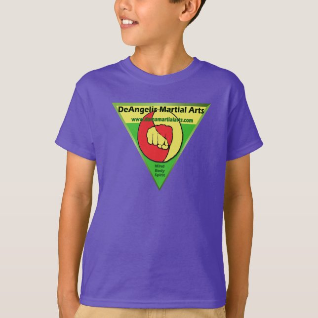 Boys DeAngelis Martial Arts Shirt (Front)