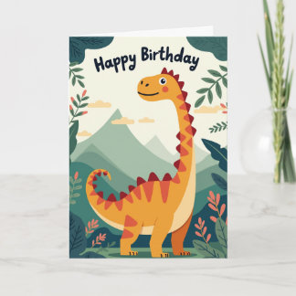 Boys Dino Birthday Card