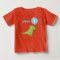 Boys Dinosaur Balloon 1st Birthday T Shirt