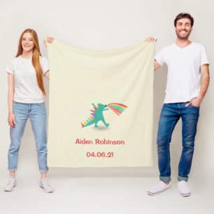 Boys Dinosaur Themed Fleece Blanket Gift