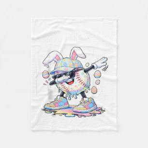 Boys Easter Day 67 Six Seven Baseball Ice Cream Fleece Blanket