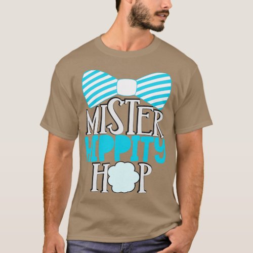 Boys Easter  Kids Mister Hippity Hop Bow Tie T_Shirt