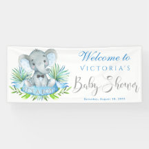 personalized baby shower banners boy