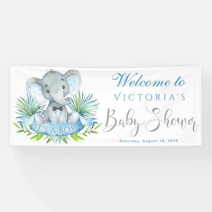 baby shower banners boy