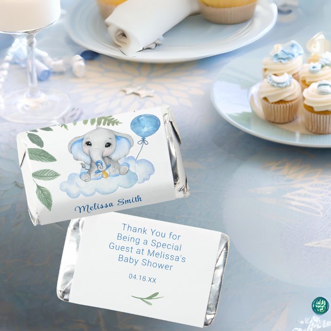   Boys Elephant  Baby Shower   Hershey's Miniatures (Creator Uploaded)