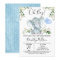Boy's Elephant Watercolor Baby Shower Invitation