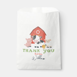 Boys Farm Animal Barnyard Cute Birthday Favor Bag