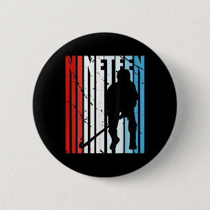 Boys Field Hockey 19th Birthday Player Motivationa Button
