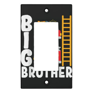 Boy's Fire Truck Fire Theme Big Brother Fire Engin Light Switch Cover
