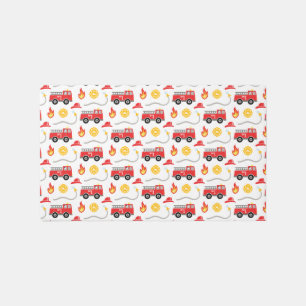 Boys Fire Truck Rug