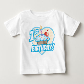 Boys First Birthday Cupcake T-Shirt