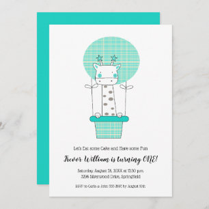 Boys First Birthday Invitations