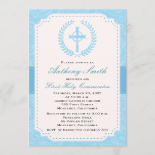 Boy's First Comunion Invitation