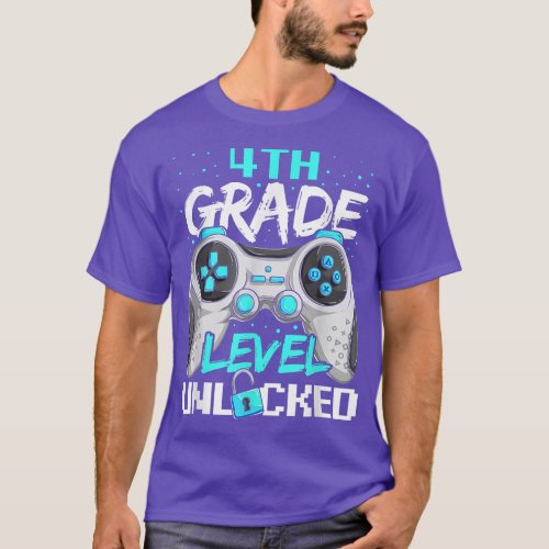 Boys First Day Of 4th Grade Shirt Kids Gaming Back