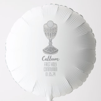 Boys First Holy Communion Decor Balloon