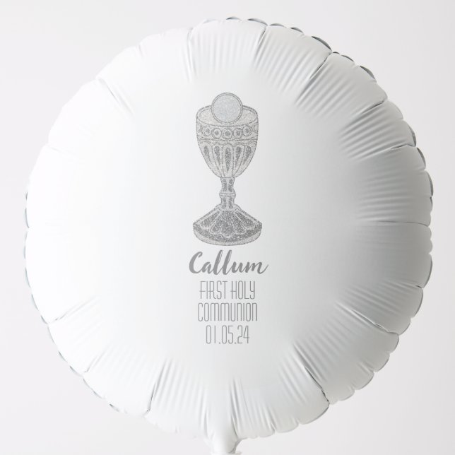 Boys First Holy Communion Decor Balloon (Front)
