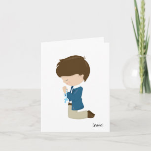 Boys First Holy Communion Greeting Card