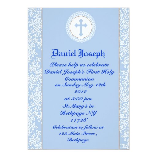 Boys First Communion Invitations 4