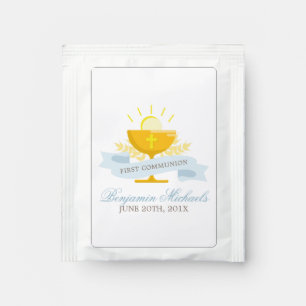 Boys First Holy Communion Personalized Tea Bag Drink Mix