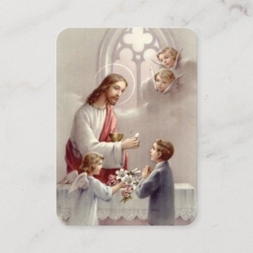 Boys First Holy Communion Prayer Card