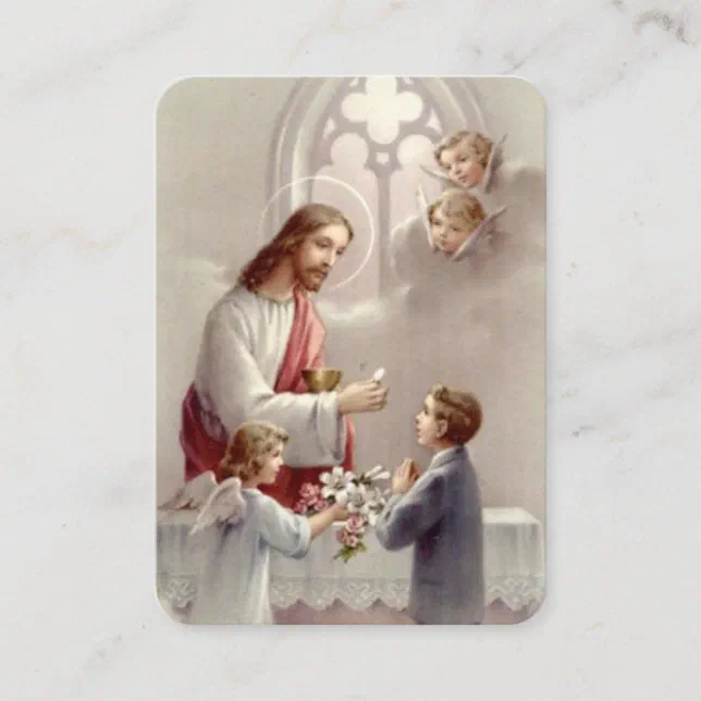 Boys First Holy Communion Prayer Card | Zazzle