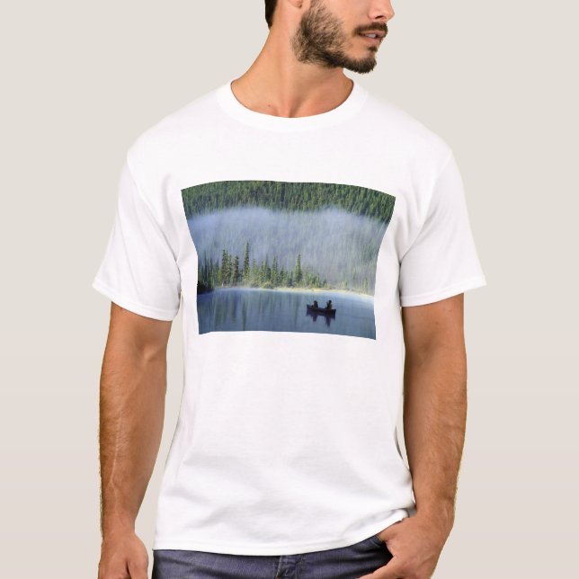 Boys fishing on Waterfowl Lake, Banff National T-Shirt (Front)