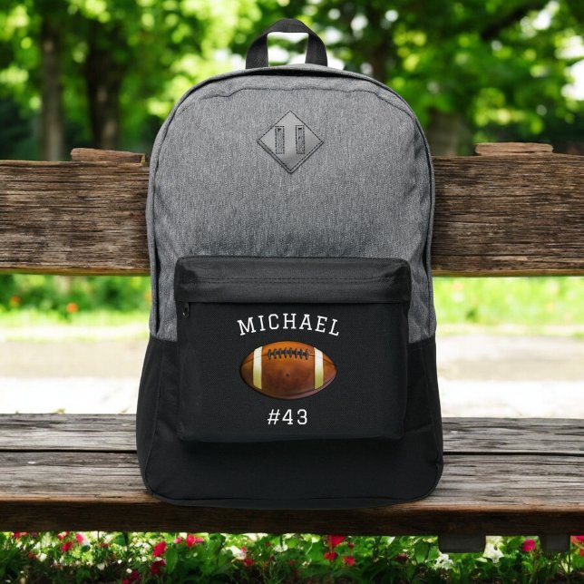 Boys Football Ball Kids Sports School Port Authority® Backpack (Creator Uploaded)