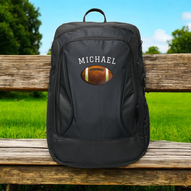 Boys Football Ball Kids Sports School Port Authority® Backpack (Creator Uploaded)