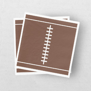Boys Football First Year Down 1st Birthday Party Napkins
