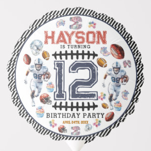 Boys Football Sports Birthday Party Balloon