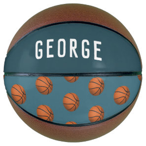 Boys Fun Blue Modern Basketball Kids