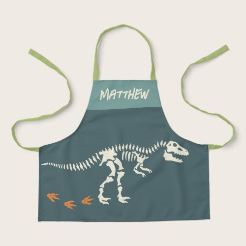 Boys Fun Dinosaur Dig Fossil Kids Apron