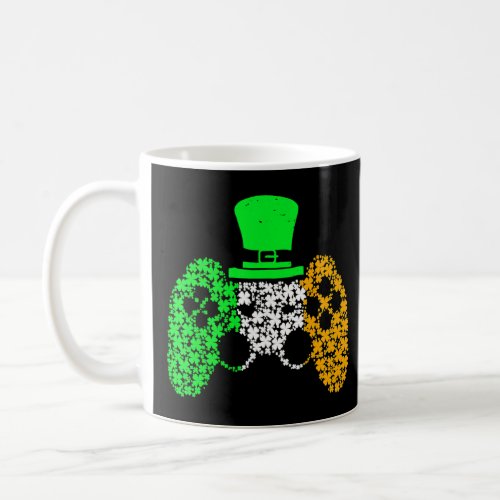 Boys Gamer Game Lucky Shamrock St Patricks Day Iri Coffee Mug