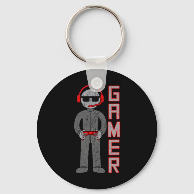 Boys Gift For The Best Video Game Player.  Keychain (Front)