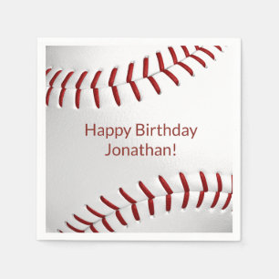 boys girls baseball softball party napkins