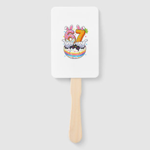 Boys Girls Easter Eggs Funny Bunny Six Seven 67 Me Hand Fan