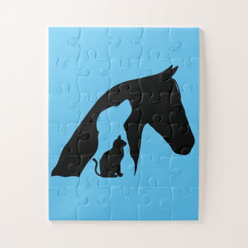 boys girls horse dog cat farmer horse girl cat mom jigsaw puzzle