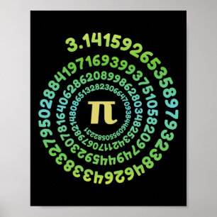 Boys Girls Pi Day Infinity Math Lover Nerd Geek Pi Poster