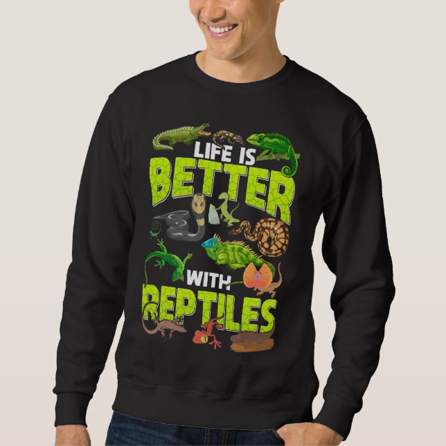 Boys Girls Reptiles Lizard Gecko Bearded Dragon Sweatshirt (Front)
