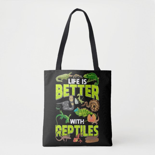 Boys Girls Reptiles Lizard Gecko Bearded Dragon Tote Bag (Front)