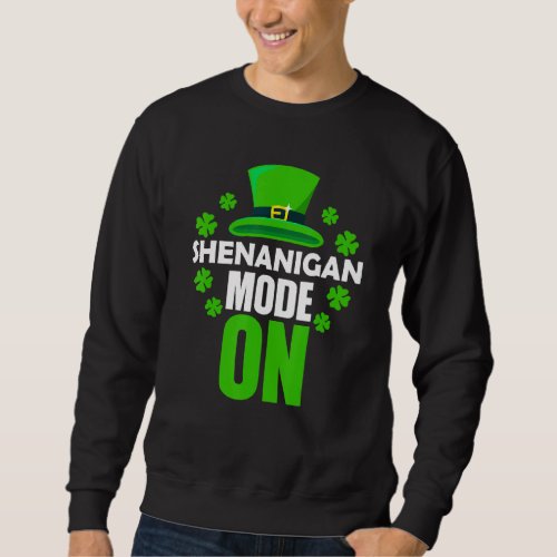 Boys Girls Saint Patricks Day Irish Moms Shenanig Sweatshirt