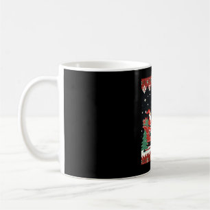 Boys Girls Santa Claus Riding Giraffe Sleigh Ugly Coffee Mug