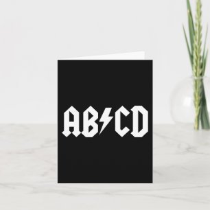 Boys Girls Teachers ABCD Rock Graphic back to Scho Card