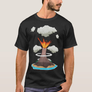 Boys Girls Volcano Lover Cool Lava Cute Geology T-Shirt