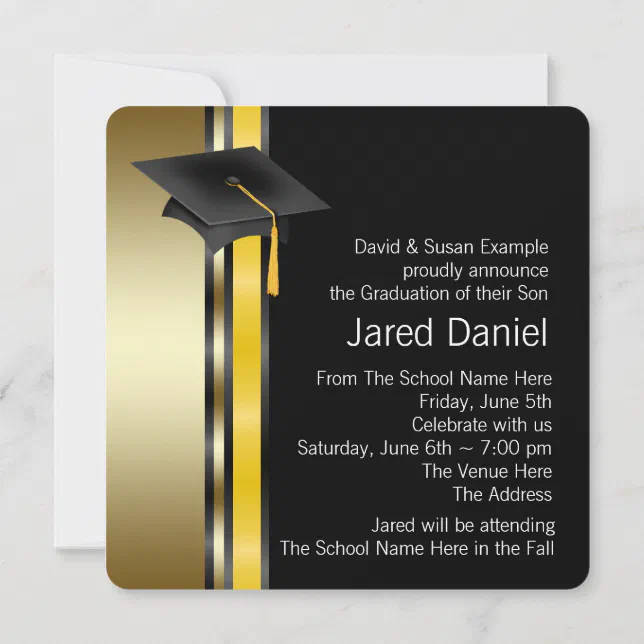 Boys Graduation Announcements