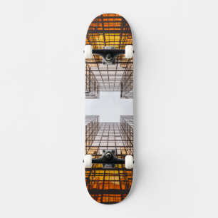 Boy's Graphic Style Skateboard Architecture