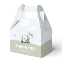 Boys' Green Hole-In-One Golf 1st Birthday Favor Boxes